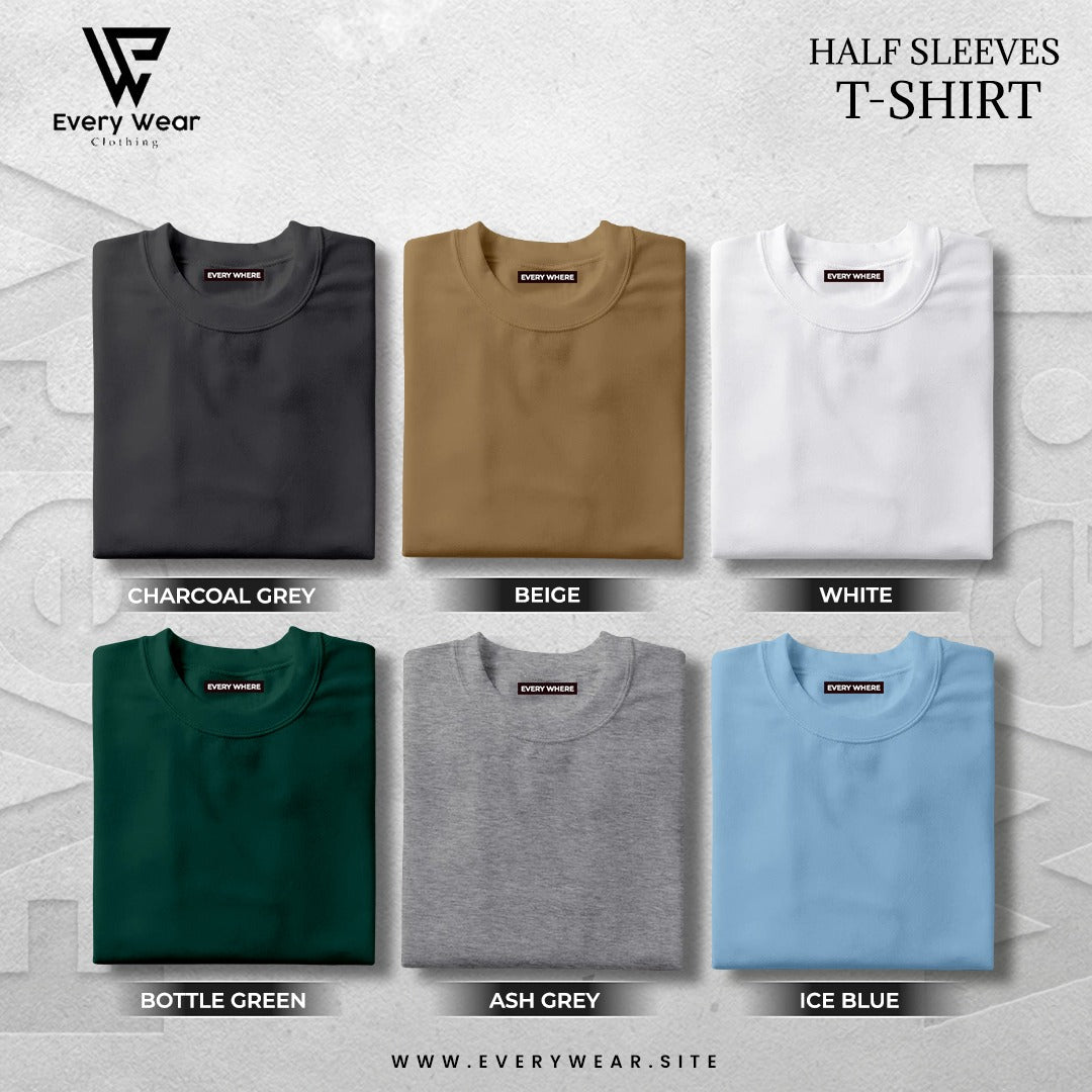 Men's Premium Basic T shirt Pack of 6