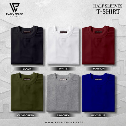 Men's Premium Basic T shirt Pack of 6