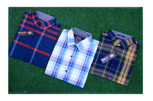 Bench Men's check shirts  pack of Three