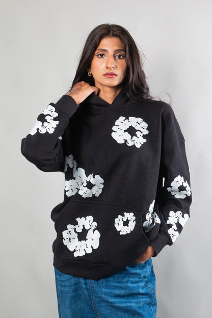 Floral Printed  Oversized Hoodie