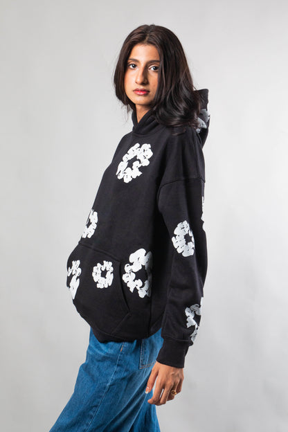 Floral Printed  Oversized Hoodie