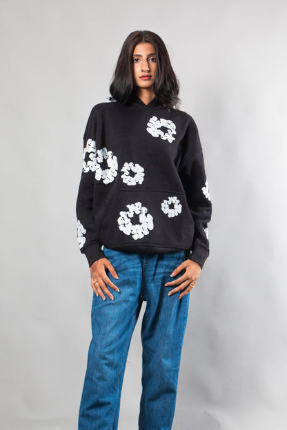 Floral Printed  Oversized Hoodie