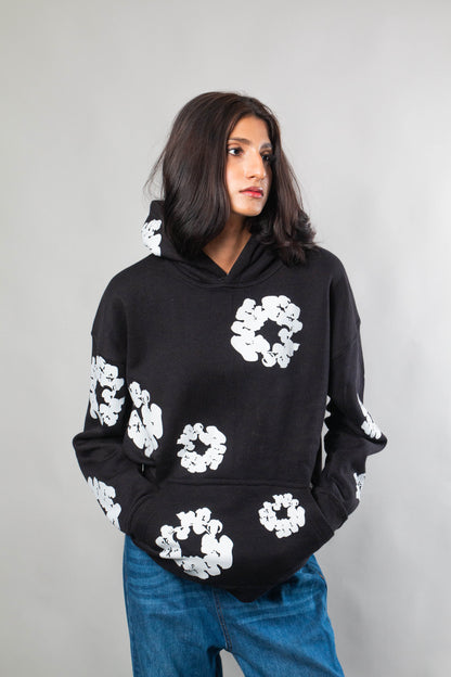 Floral Printed  Oversized Hoodie