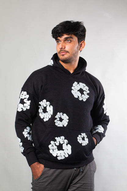 Floral Printed  Oversized Hoodie