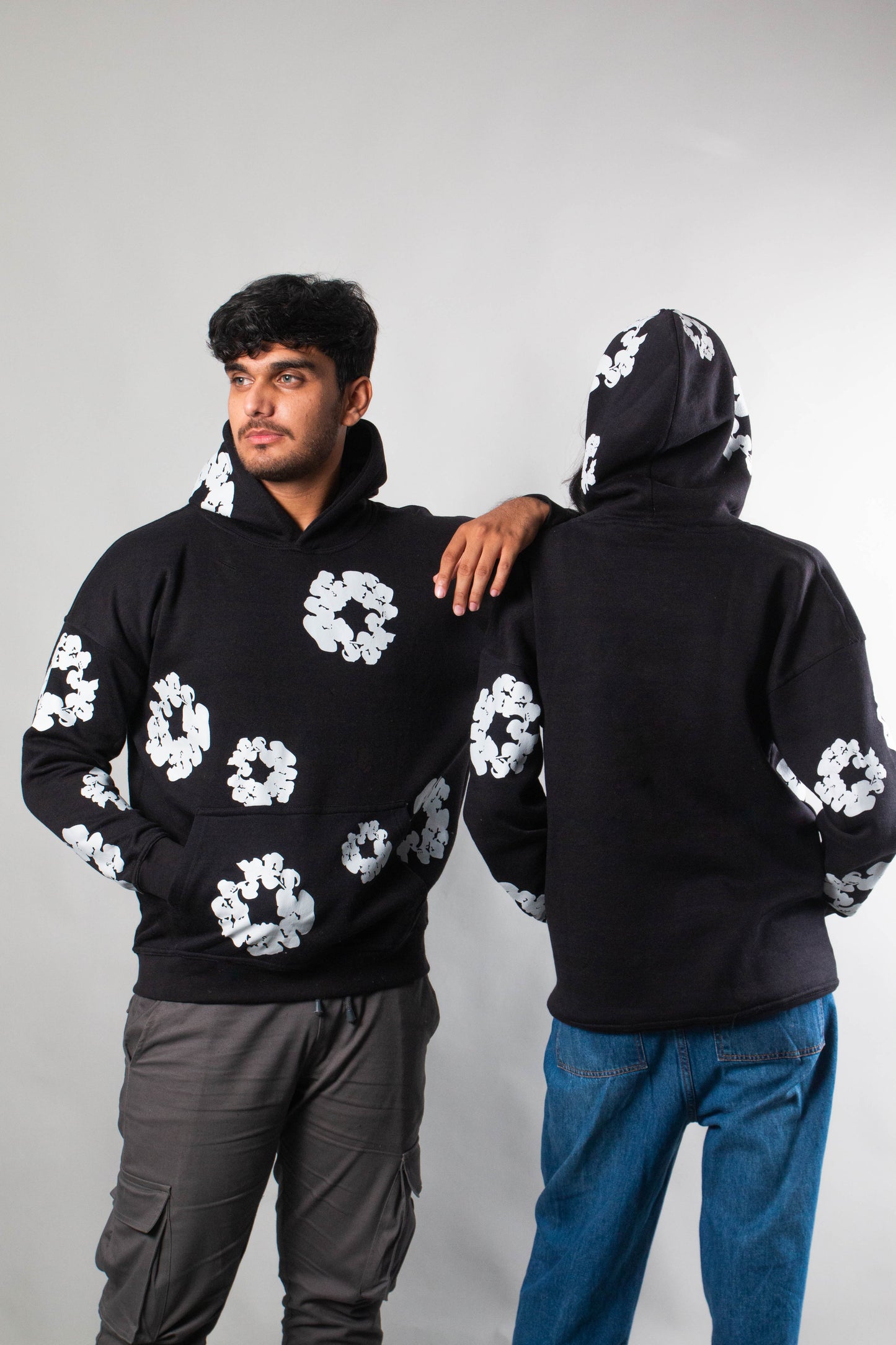 Floral Printed  Oversized Hoodie