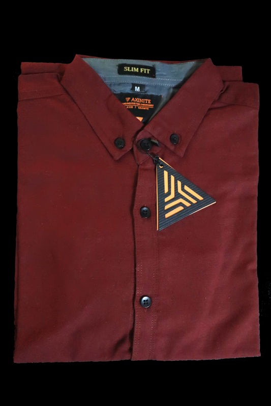 Men's Maroon plain shirt