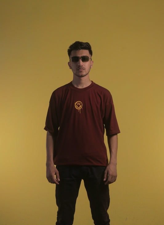 Maroon Unisex  OverSize T Shirt