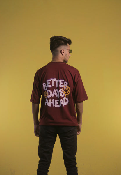 Maroon Unisex  OverSize T Shirt