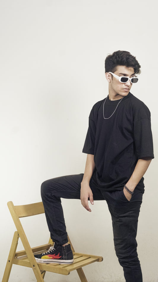 Black Essential Oversize T-Shirt