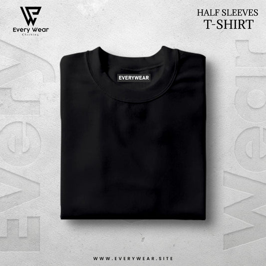 MEN'S Premium Basic  black Half Sleeve T shirt