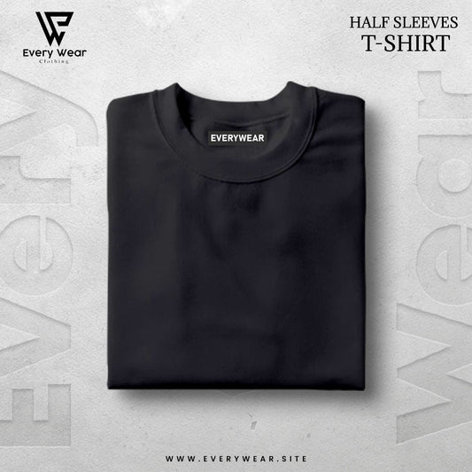 MEN'S Premium T shirt Basic Charcoal Grey Half Sleeve 