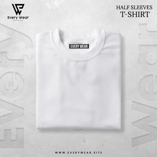 MEN'S  Premium Basic White T shirt