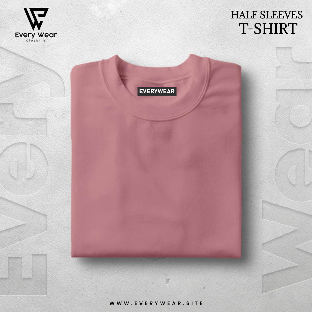 MEN'S Premium Basic Pink Half Sleeve T shirt