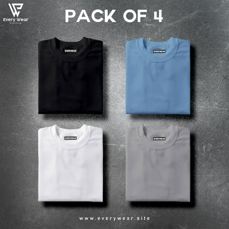 MEN'S Premium Basic T shirt pack 4