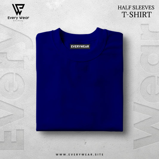 MEN'S Premium Basic Navy Blue Half Sleeve T shirt